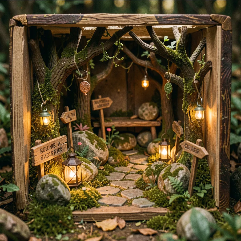 LED-belysning i diorama